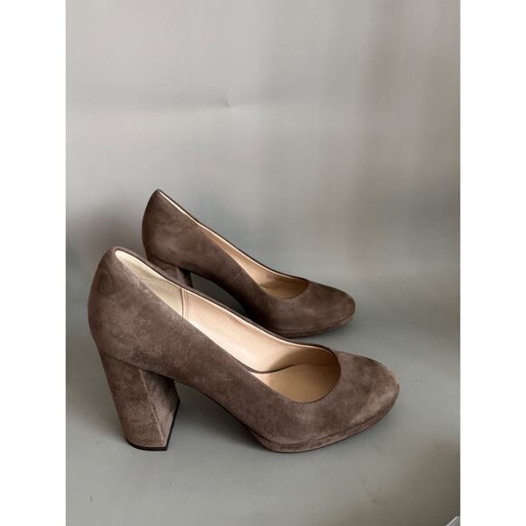 Cole Haan Women's Renner Grand Pump Morel Suede Block Heel Size 9.5 New - Picture 2 of 10